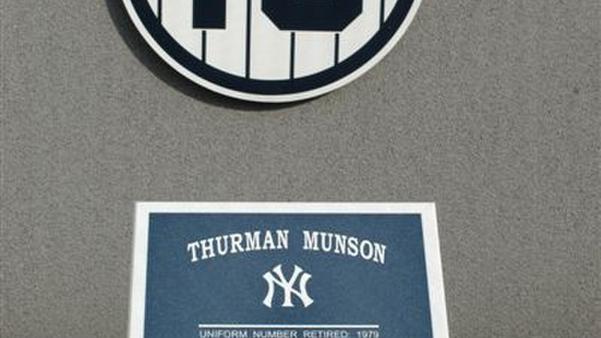 Thurman Munson memorial at Yankee Stadium