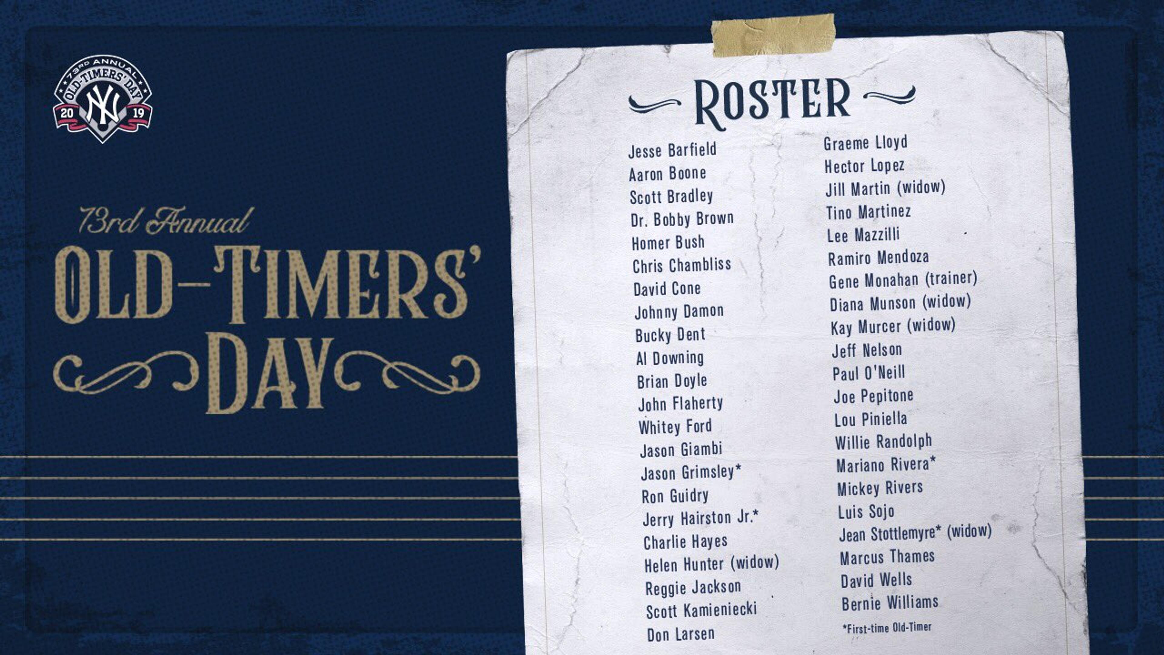 Mariano Rivera headlines 73rd Old Timers' Day festivities