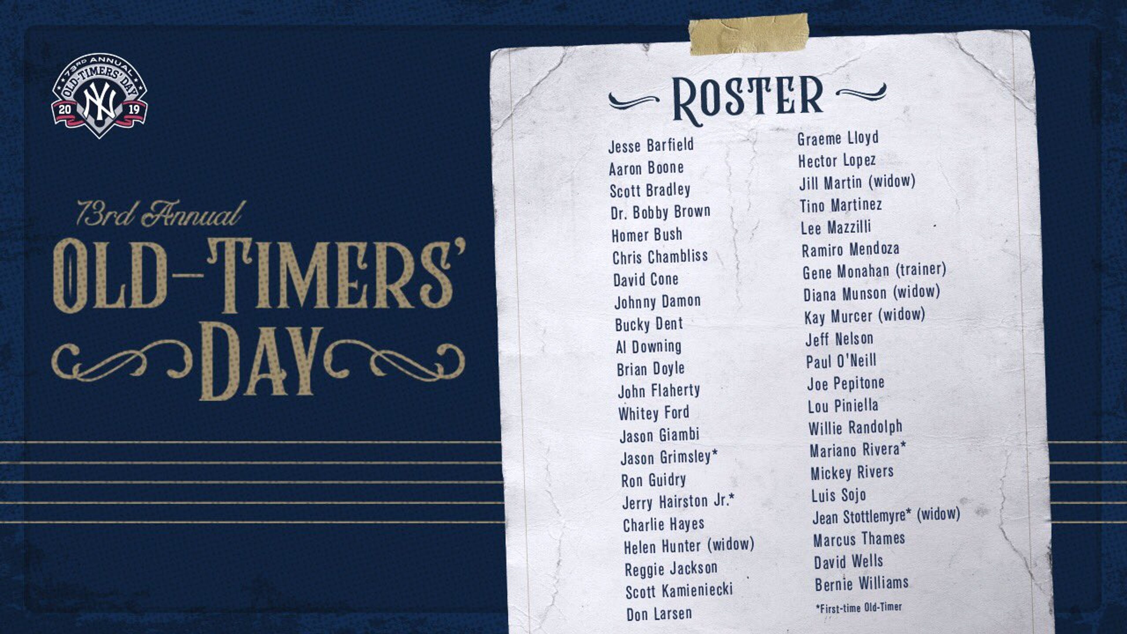 Mariano Rivera headlines 73rd Old Timers' Day festivities
