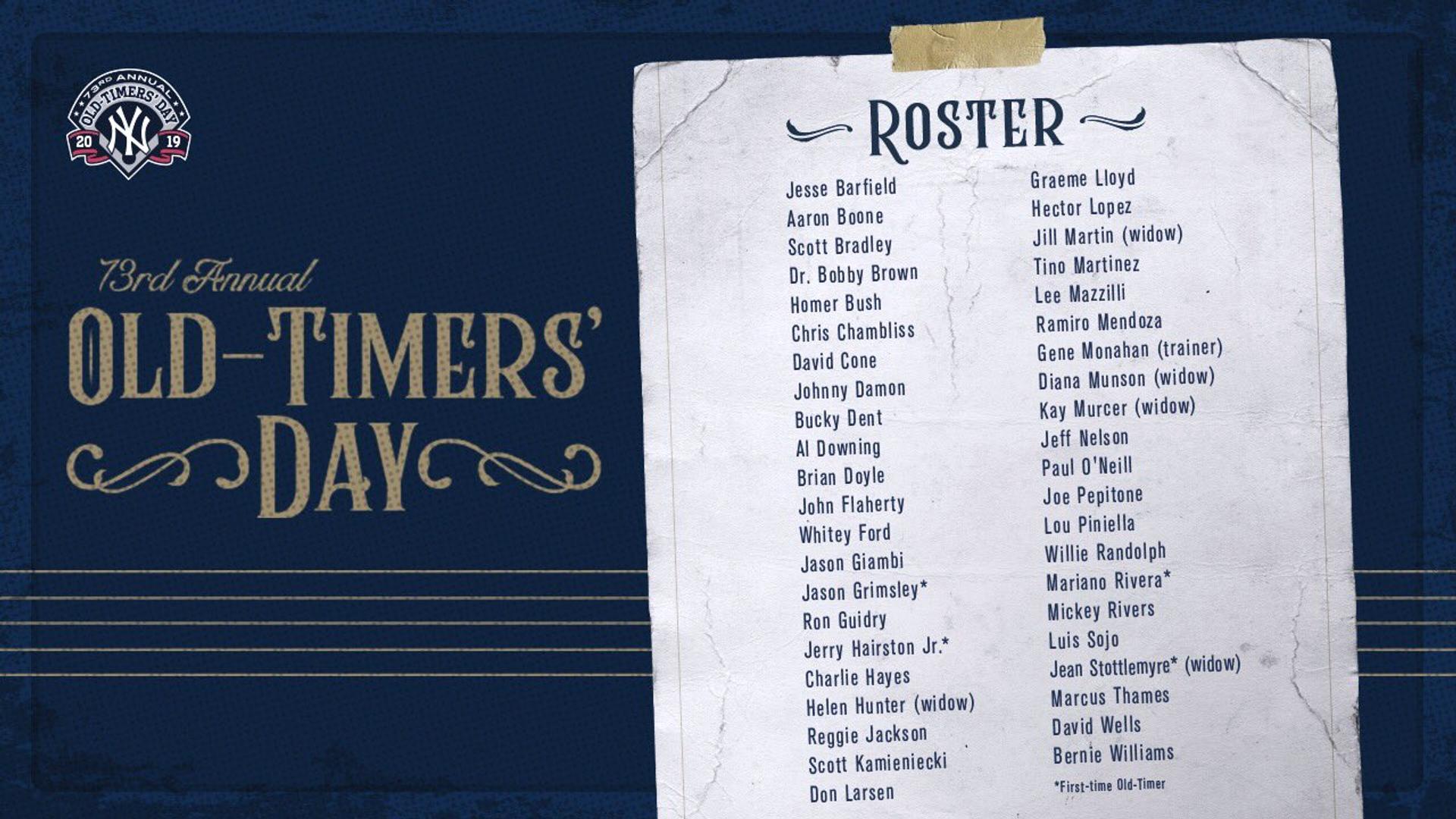 Mariano Rivera headlines 73rd Old Timers' Day festivities