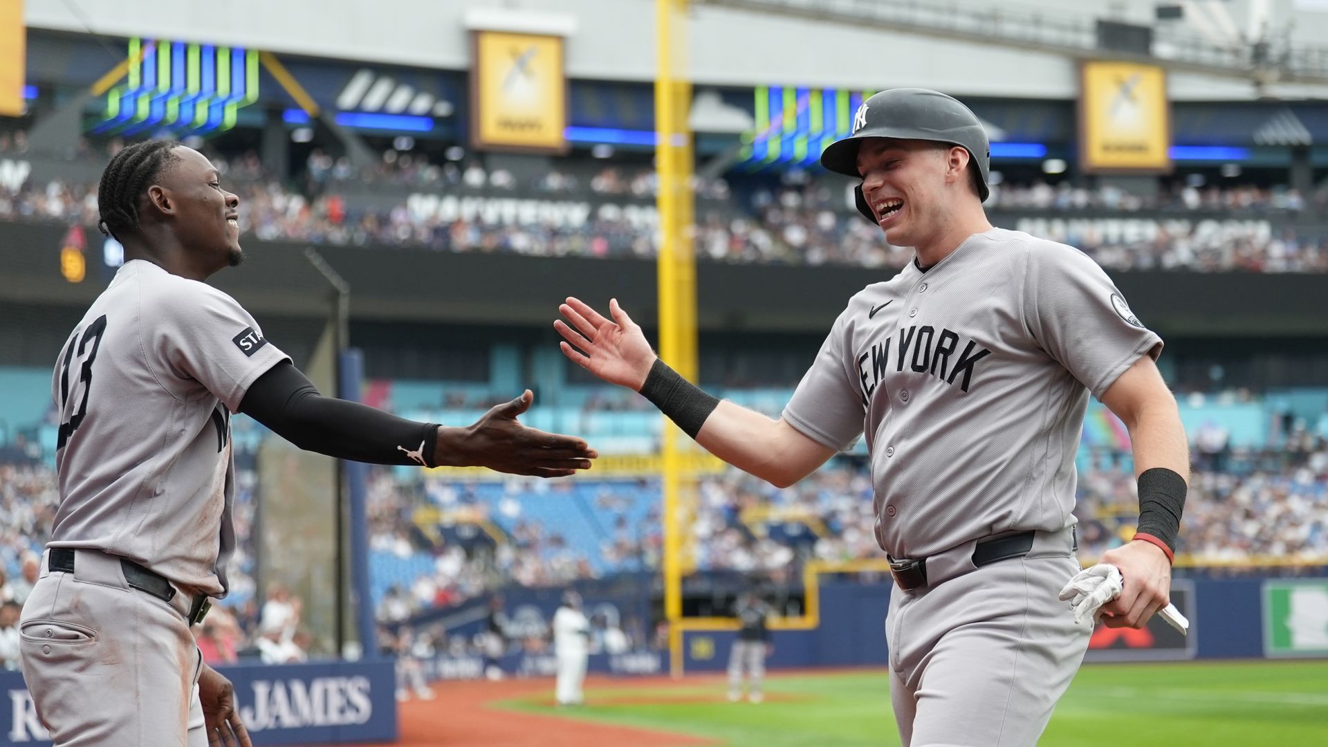 Rice in Derby form with 27th, 28th HRs in Yanks' romp at Trop