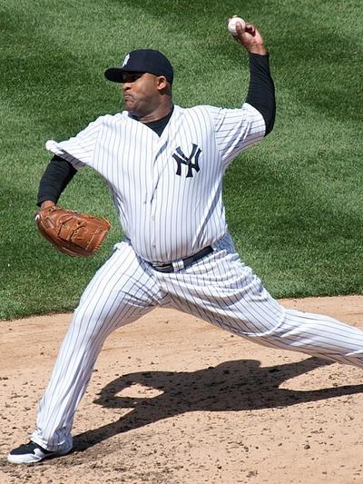 CC Sabathia in baseball uniform
