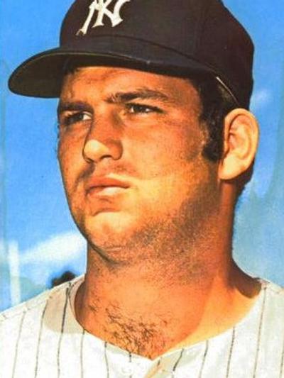 Thurman Munson in baseball uniform