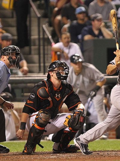 Jorge Posada in baseball uniform
