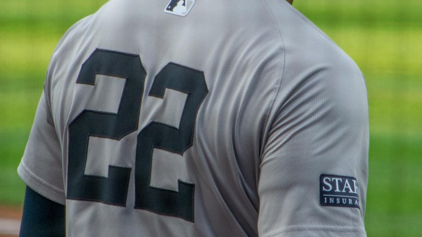 Juan Soto batting for the New York Yankees