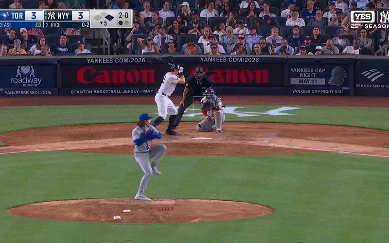 @MLB on X: Ben Rice rocks a go-ahead 2-run homer!