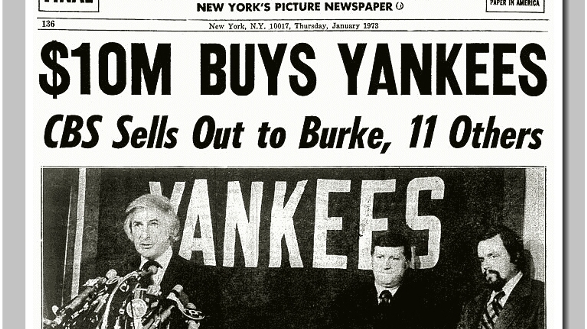 On this day in 1973 the Steinbrenner Era was born