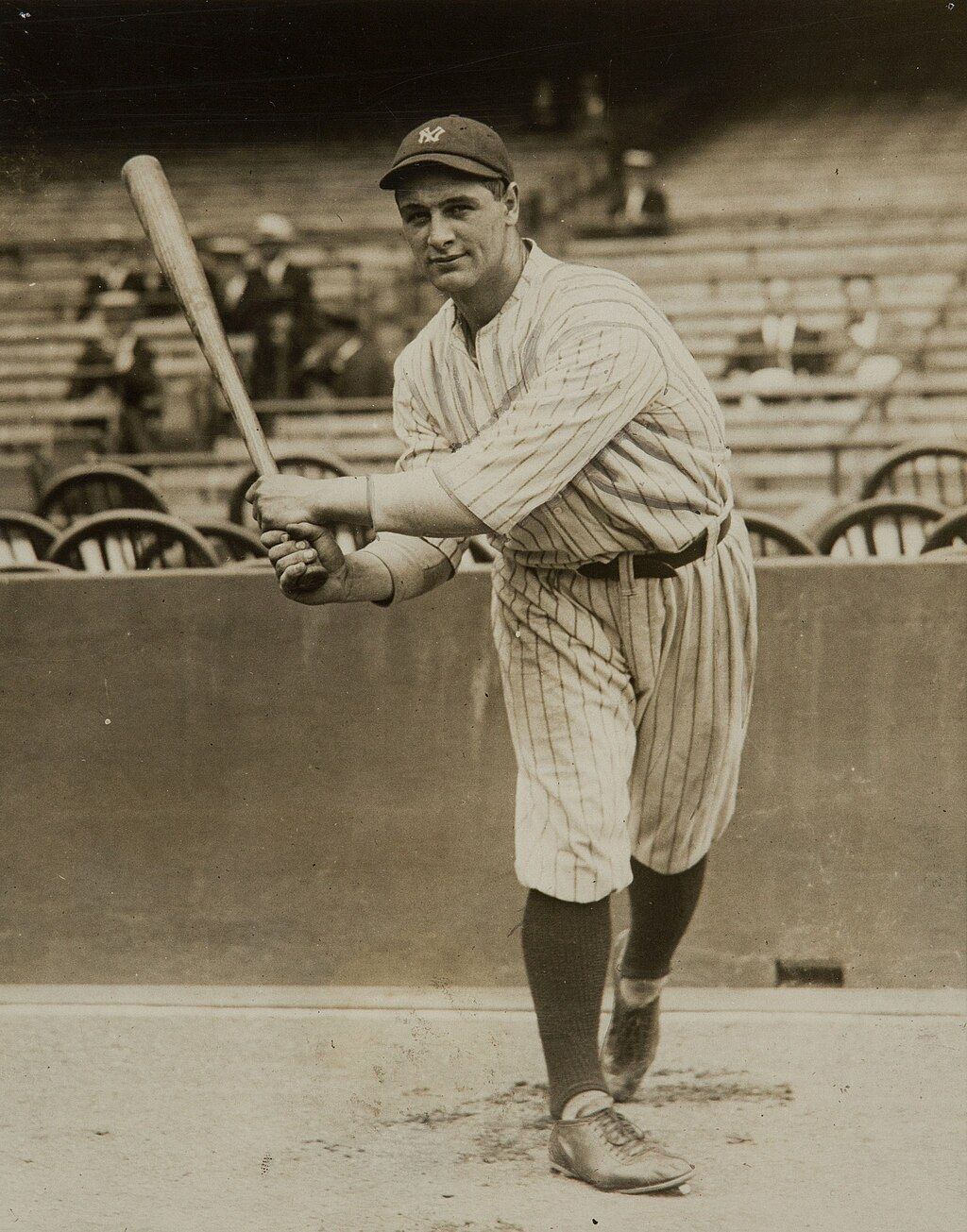 Lou Gehrig in New York Yankees uniform -- the luckiest man on the face of the earth