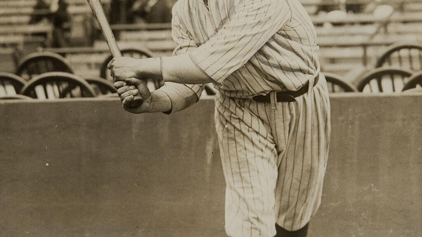 Lou Gehrig in New York Yankees uniform -- the luckiest man on the face of the earth