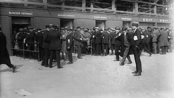 Yankee Stadium during the 1923 World Series