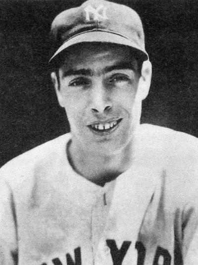 Joe DiMaggio in baseball uniform