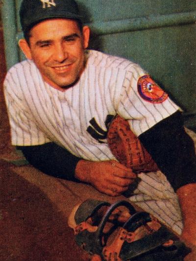 Yogi Berra in baseball uniform