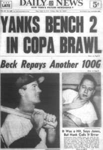 The Yankees 1957 brawl at the Copacabana