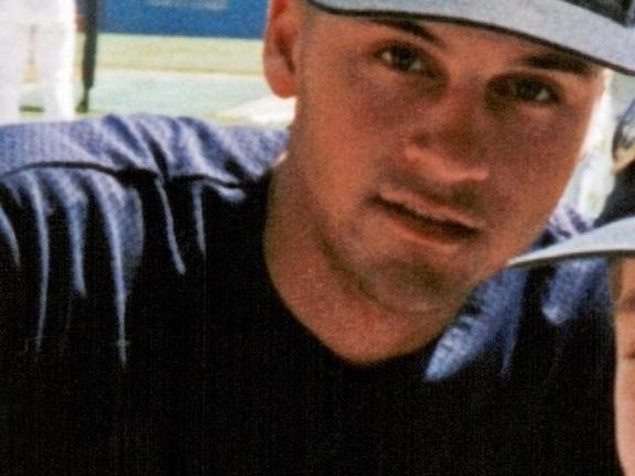 Derek Jeter batting for the Yankees in 1996 -- the dynasty begins
