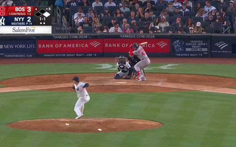 @MLB on X: Willson Contreras DESTROYS one deep into the night 😮