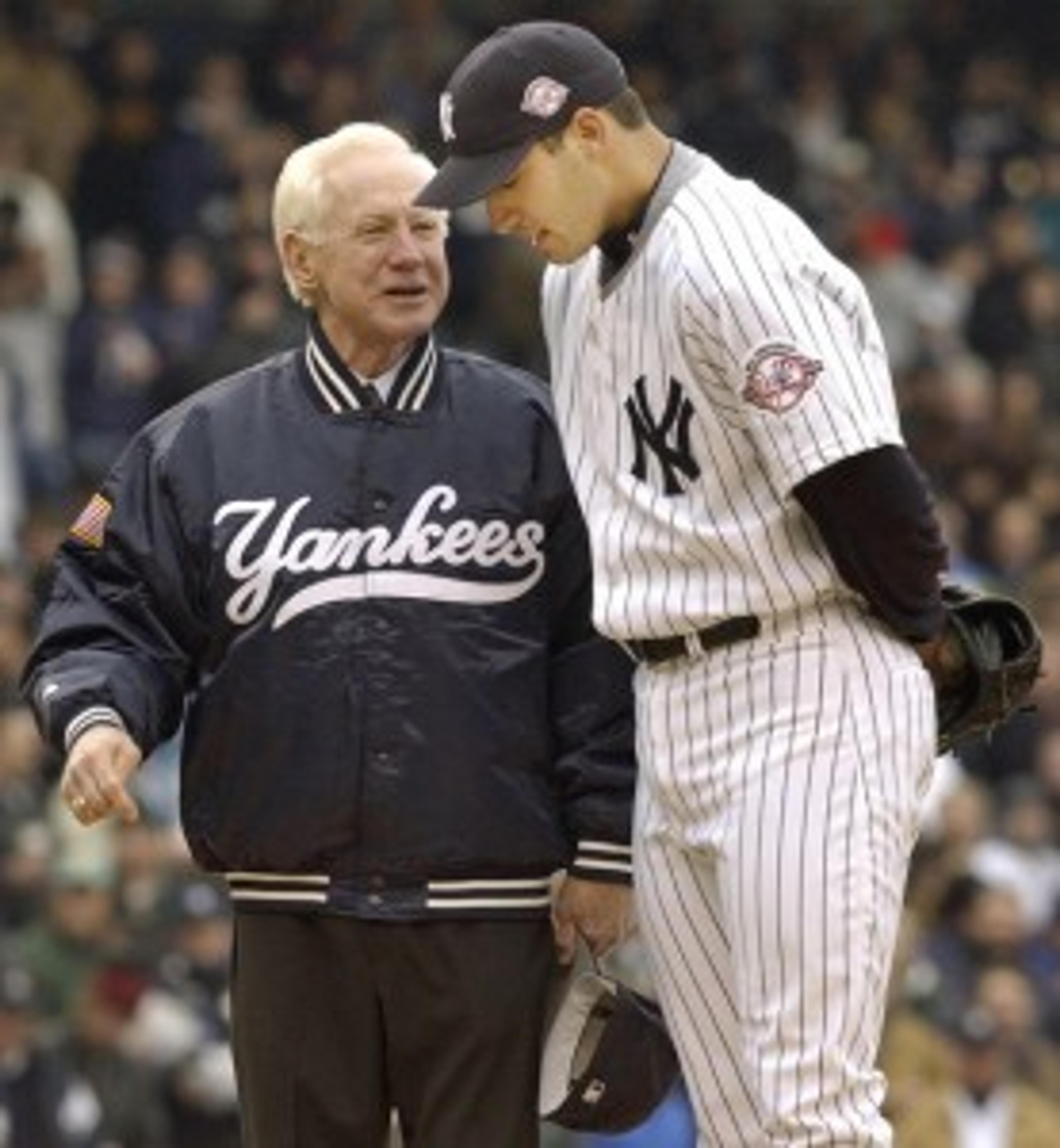 The two greatest lefties in Yankee history on the mound at the old Stadium