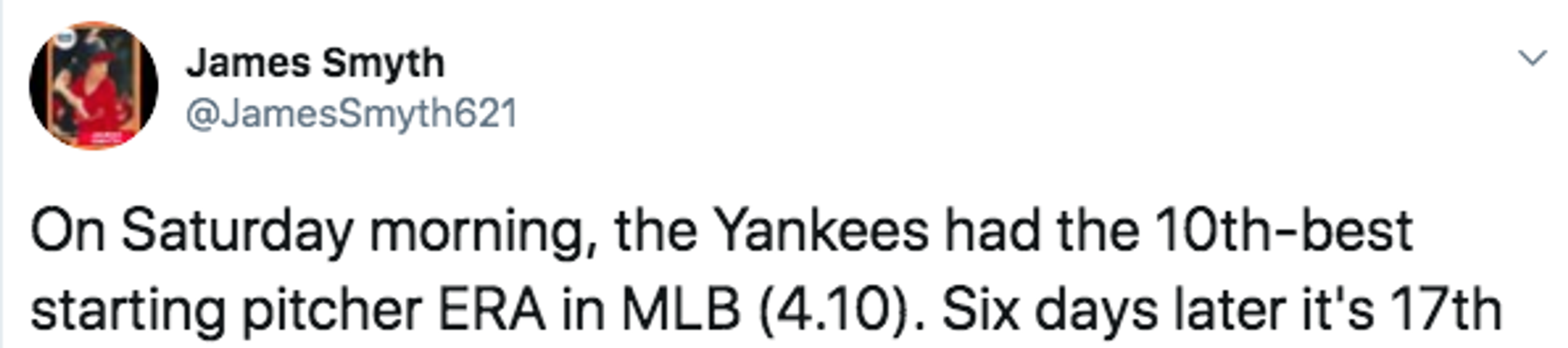 What the Yankees starting pitching and the Titanic have in common