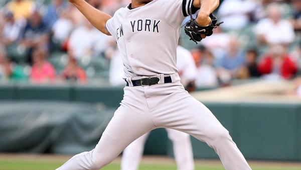 Mariano Rivera pitching for the New York Yankees