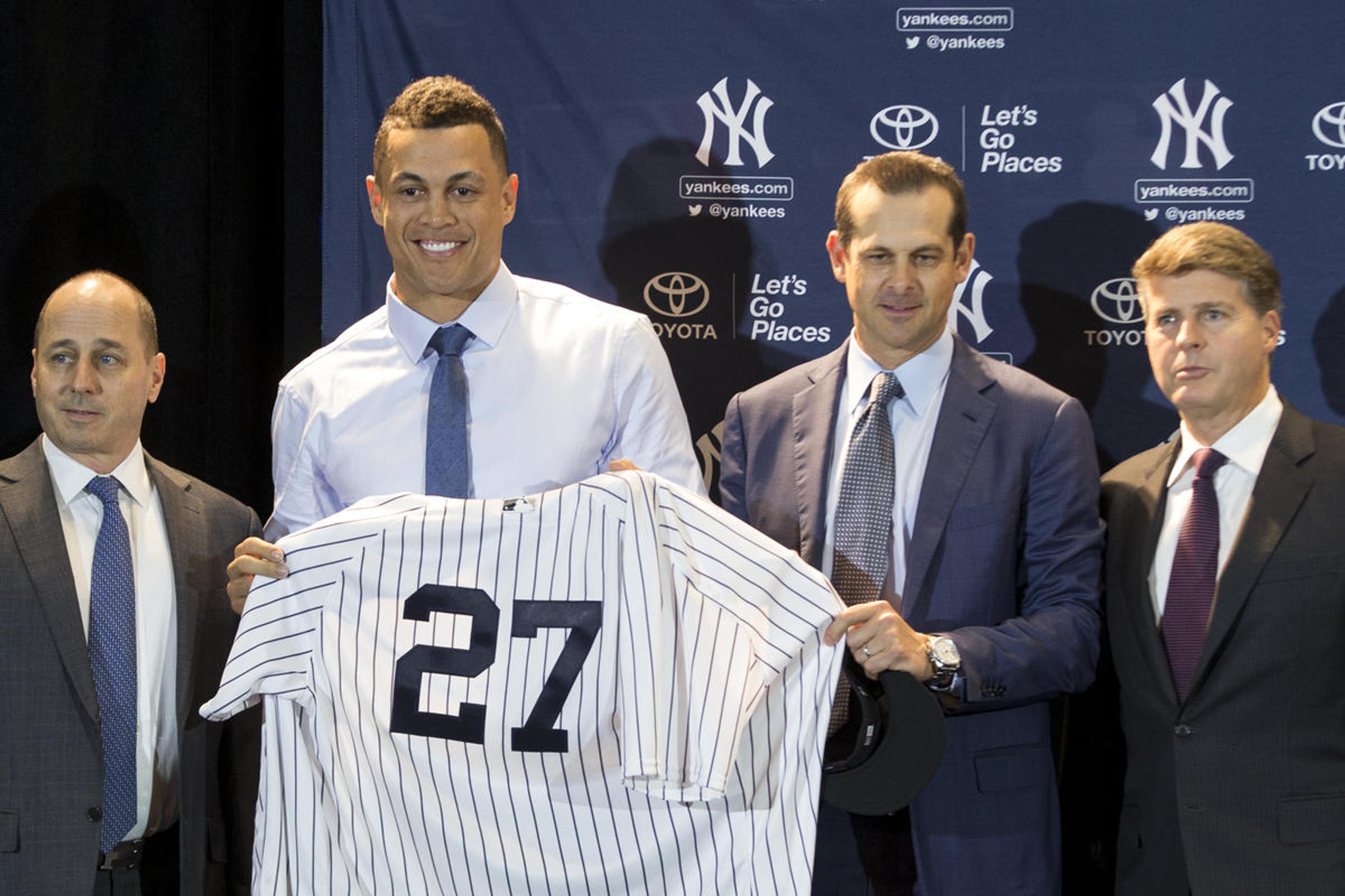 What the Yankee brass is saying about the trade for Giancarlo Stanton