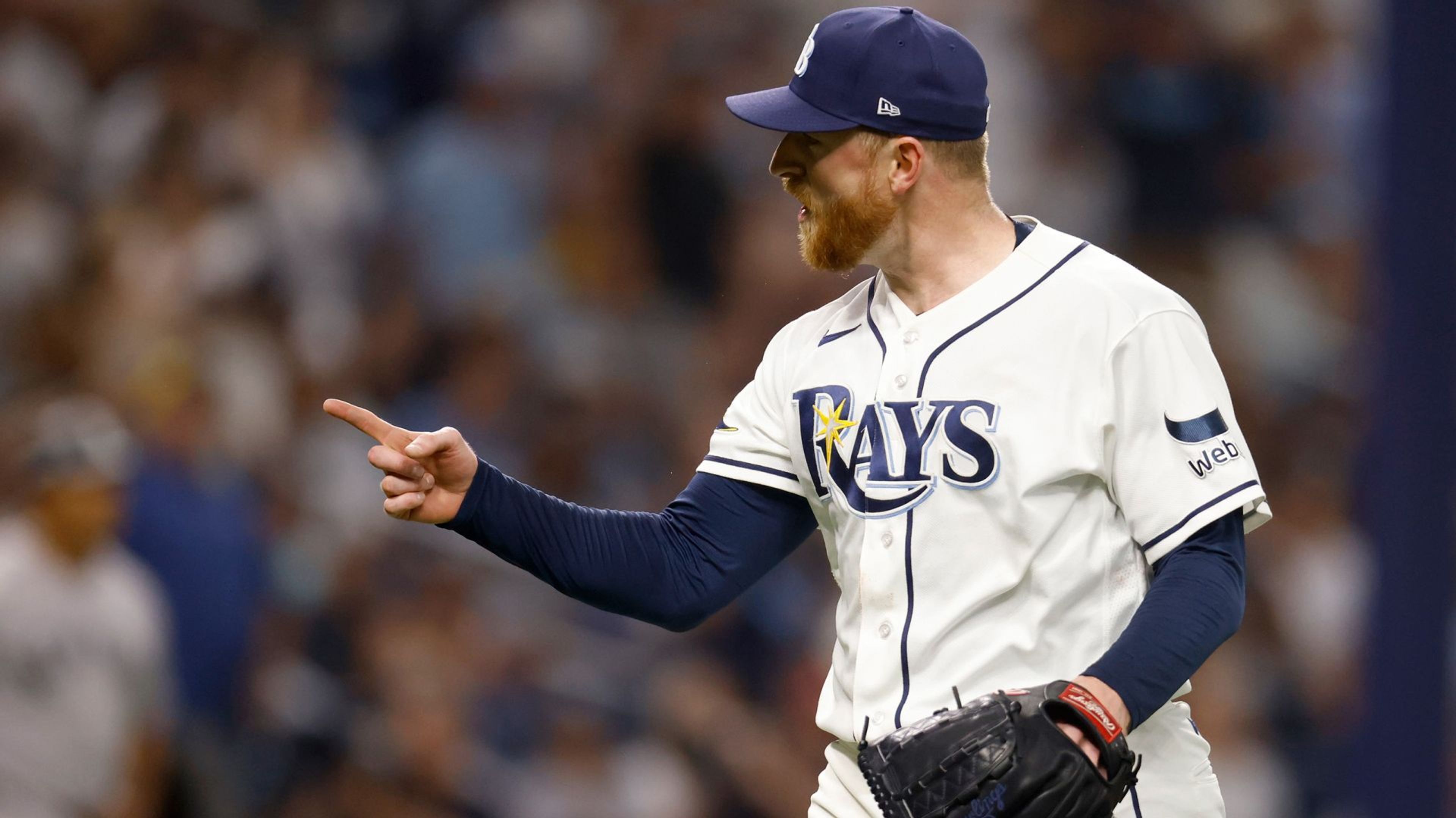 Rasmussen takes no-no into 8th as Rays 1-hit Yankees