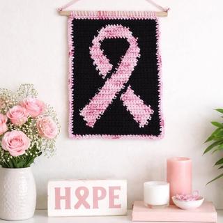 Wallhanger Pink Ribbon