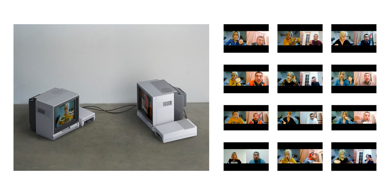 Interstice is an ongoing and year-long video project about having dinner with father. 