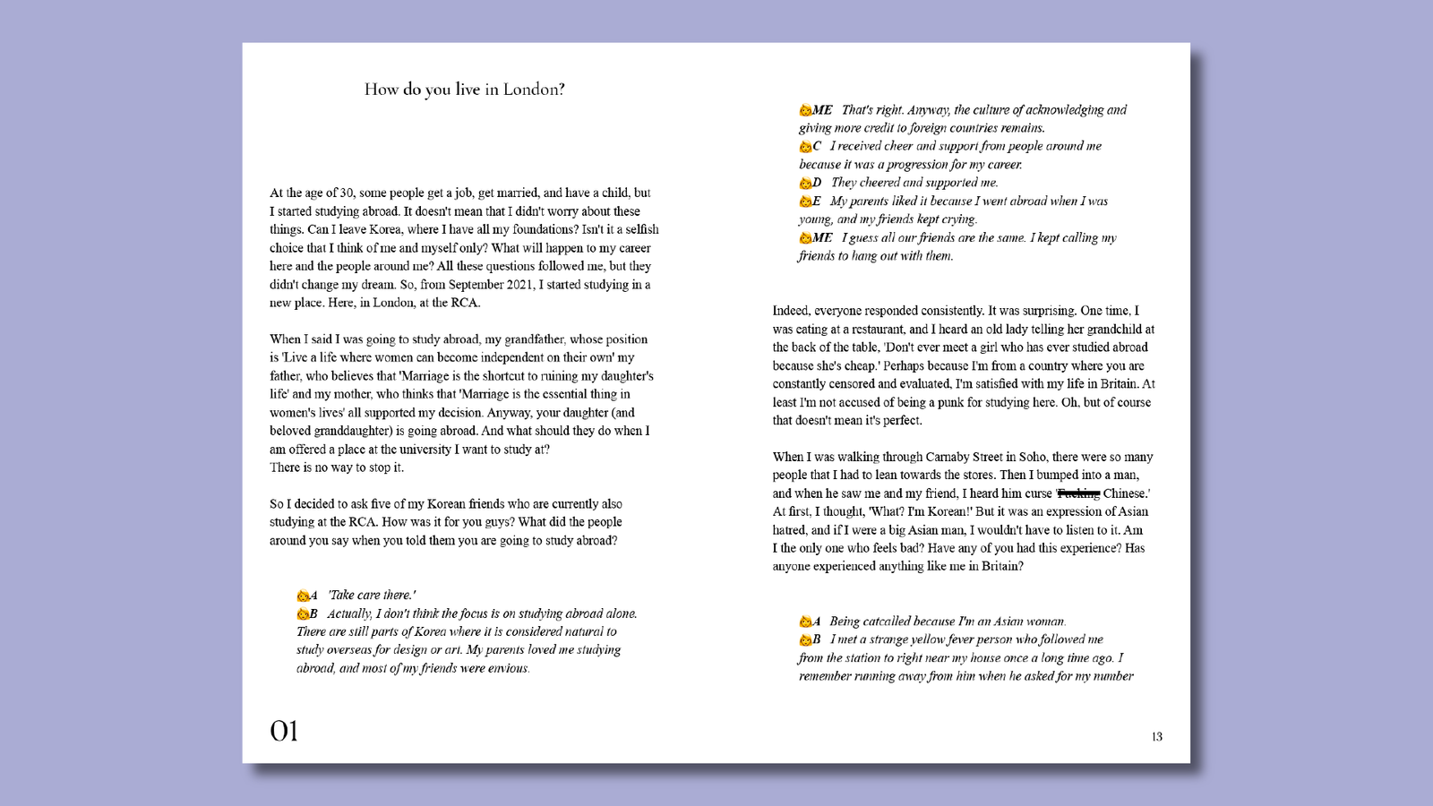 Detailed inner page of book part 1 in English