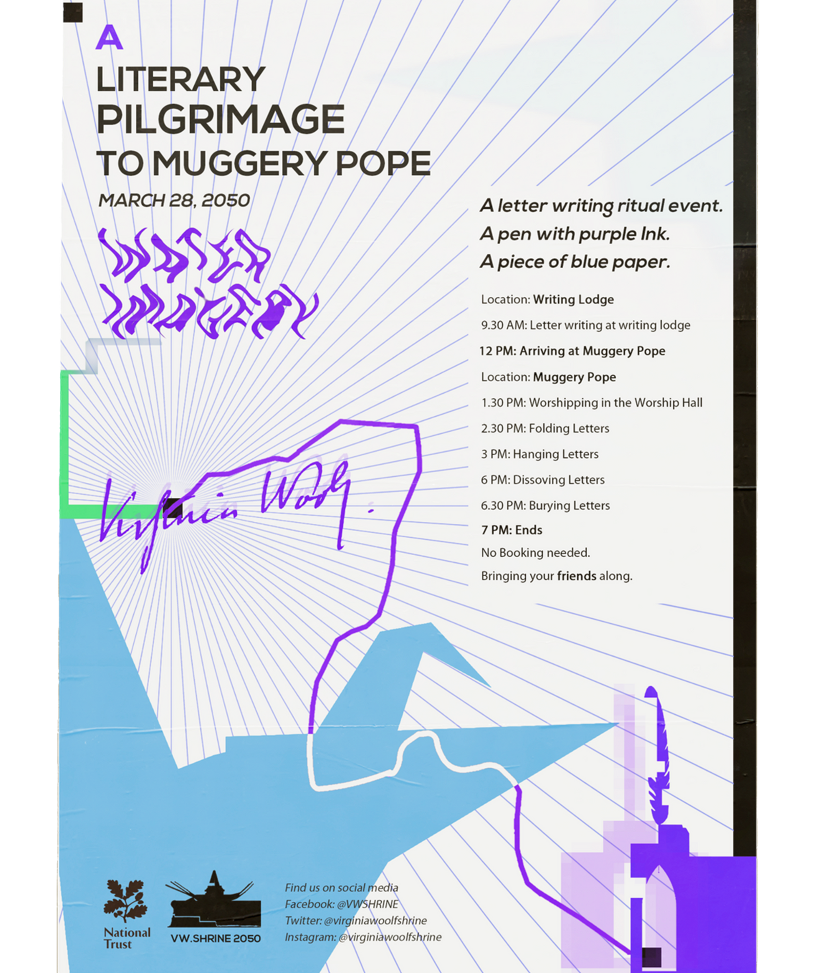 Poster: A literary Pilgrimage To Muggery Pope