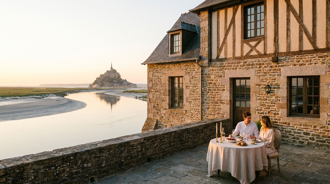 Hôtel romantique au Mont-Saint-Michel : notre sélection pour un séjour amoureux inoubliable