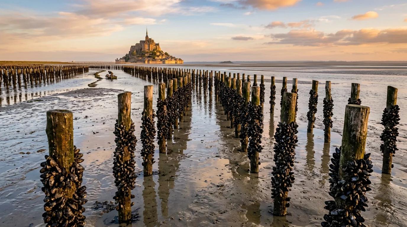 Vivier-sur-Mer : la capitale française des moules de bouchot à la découverte