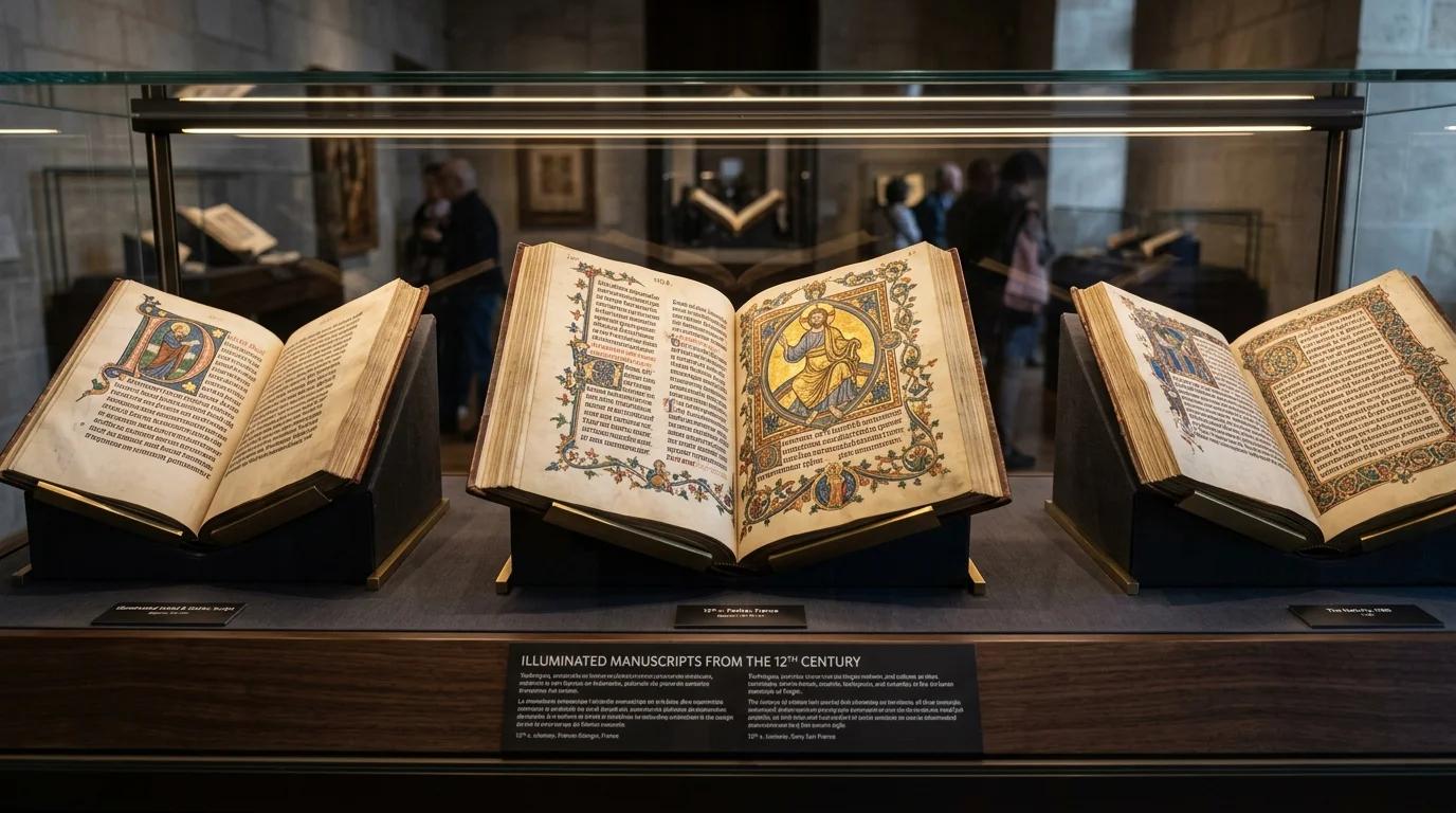 Manuscrits enluminés médiévaux du Scriptorium d'Avranches, collection de l'abbaye