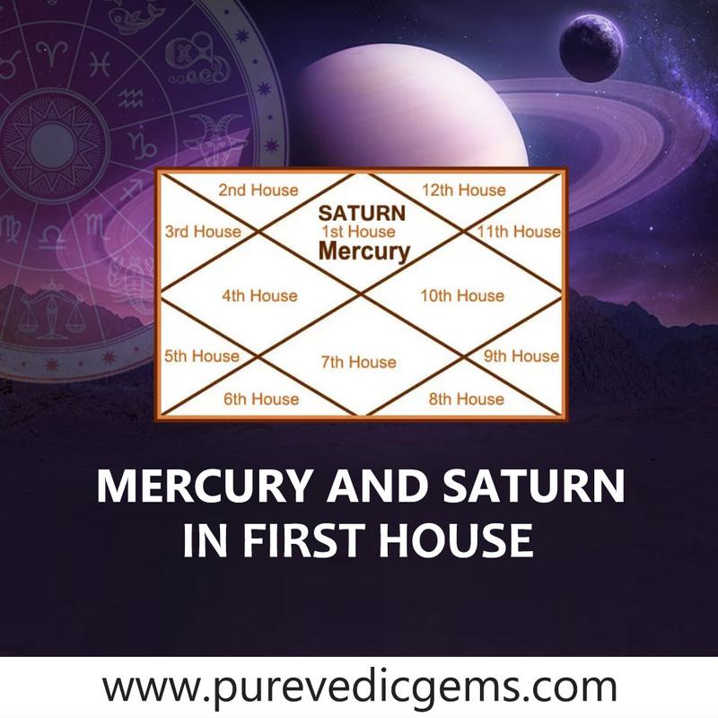 Mercury and Saturn in First house