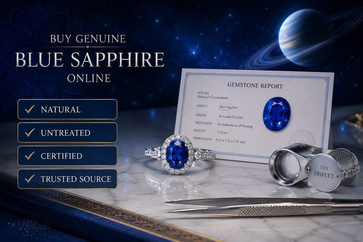 Best Place to Buy Blue Sapphire Online in India And What to look for