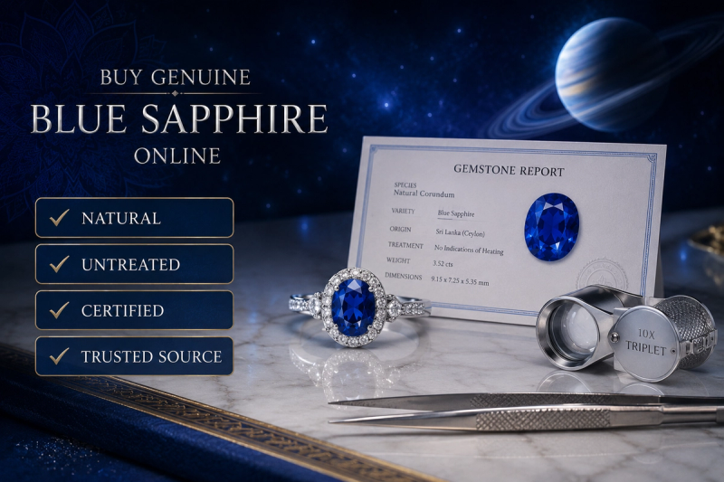 Best Place to Buy Blue Sapphire Online in India And What to look for