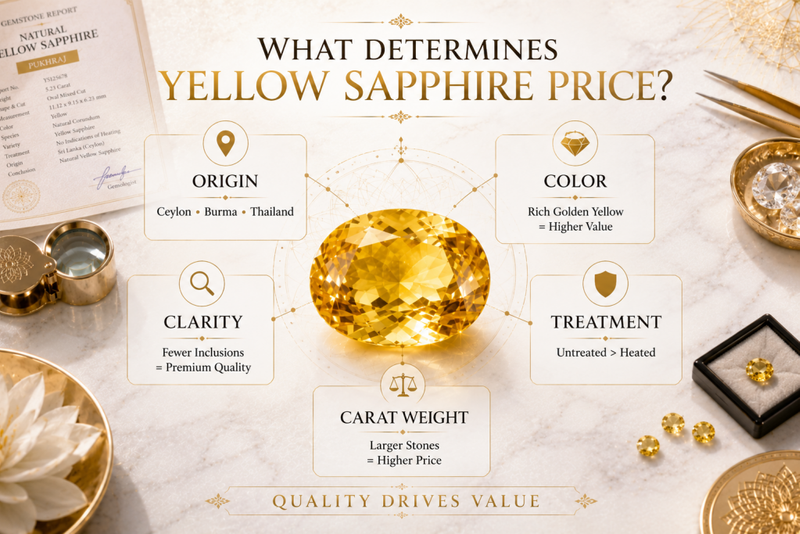 what determines yellow sapphire price