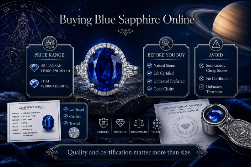 Buy Blue Sapphire Online: Neelam Stone Guide — Benefits, Price & What to Know Before You Buy