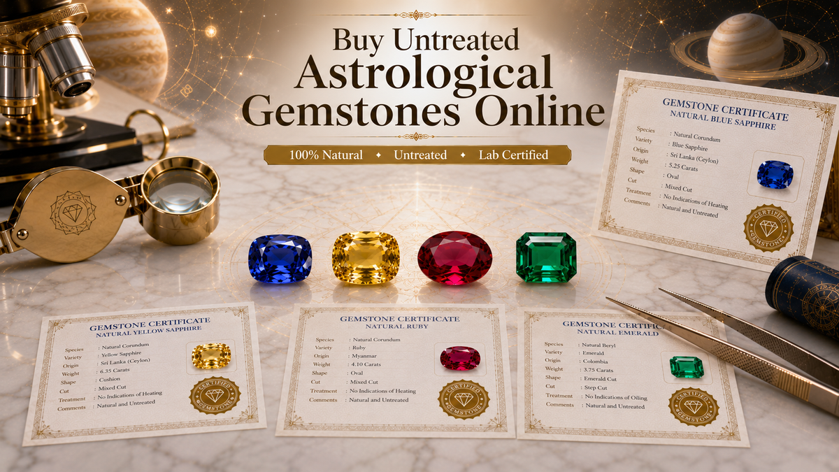 How to Buy Untreated Astrological Gemstones Online in India Without Getting Cheated