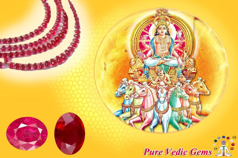 The Sun Planet And Its Gemstone Ruby