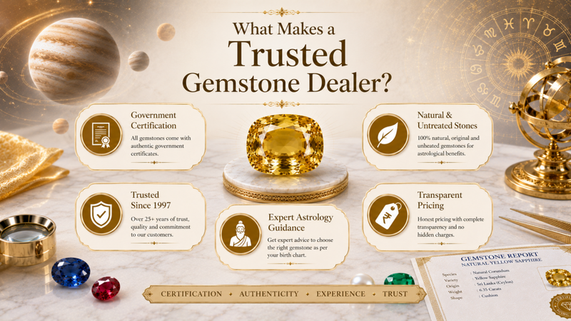what makes a trusted gemstone dealer
