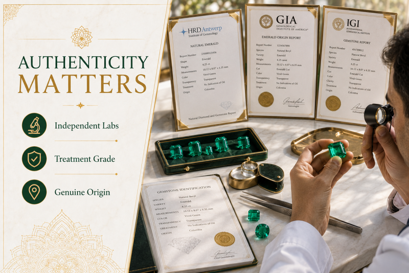 authenticity in gemstone