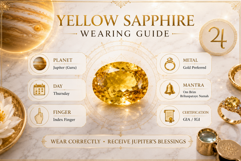 yellow sapphire wearing guide