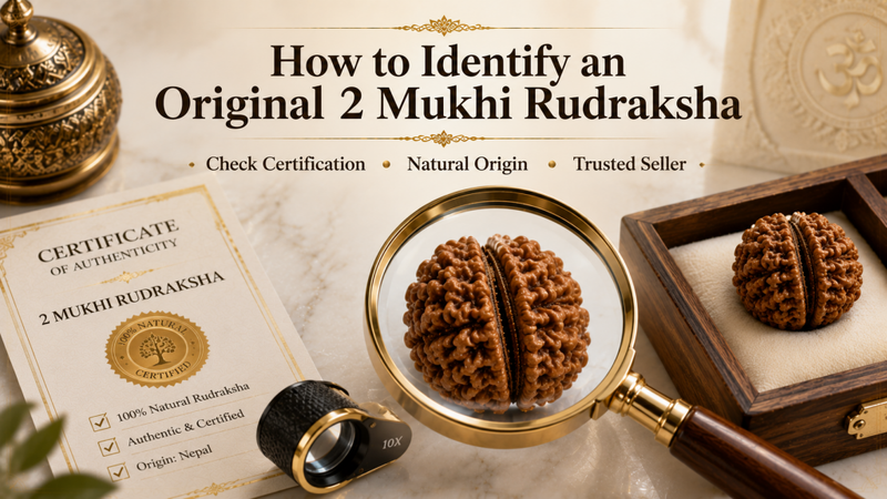 how to identify a original 2 mukhi rudraksha