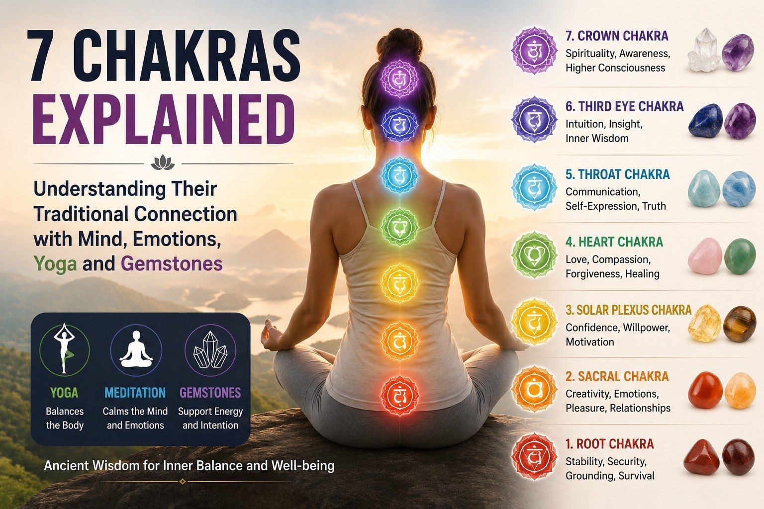 7 Chakras Explained Understanding Their Connection with Mind Emotions and Yoga