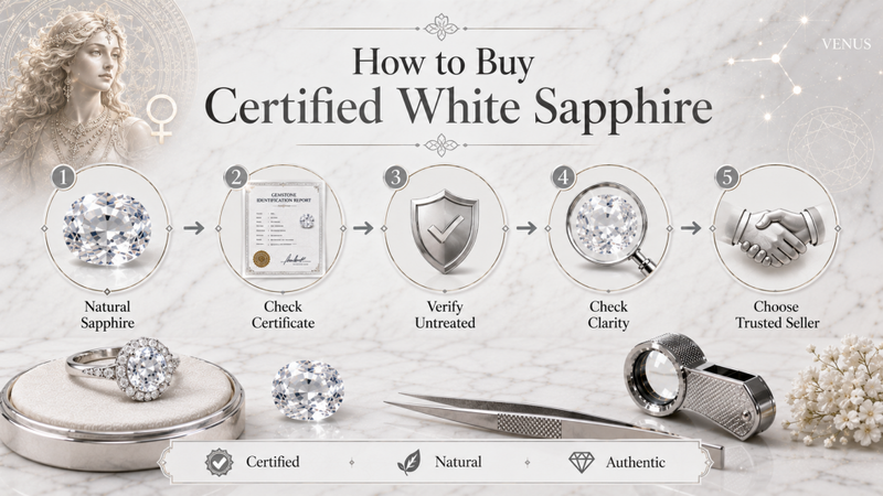 how to buy certified white sapphire