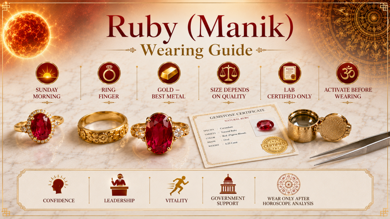 ruby manik wearing guide