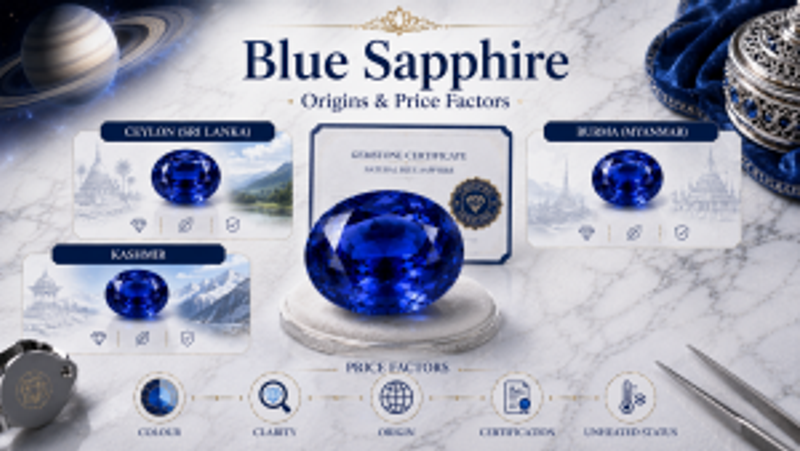 blue sapphire origin and price factor