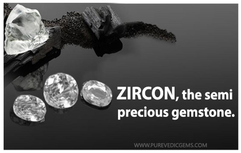 Zircon, the semi precious gemstone.