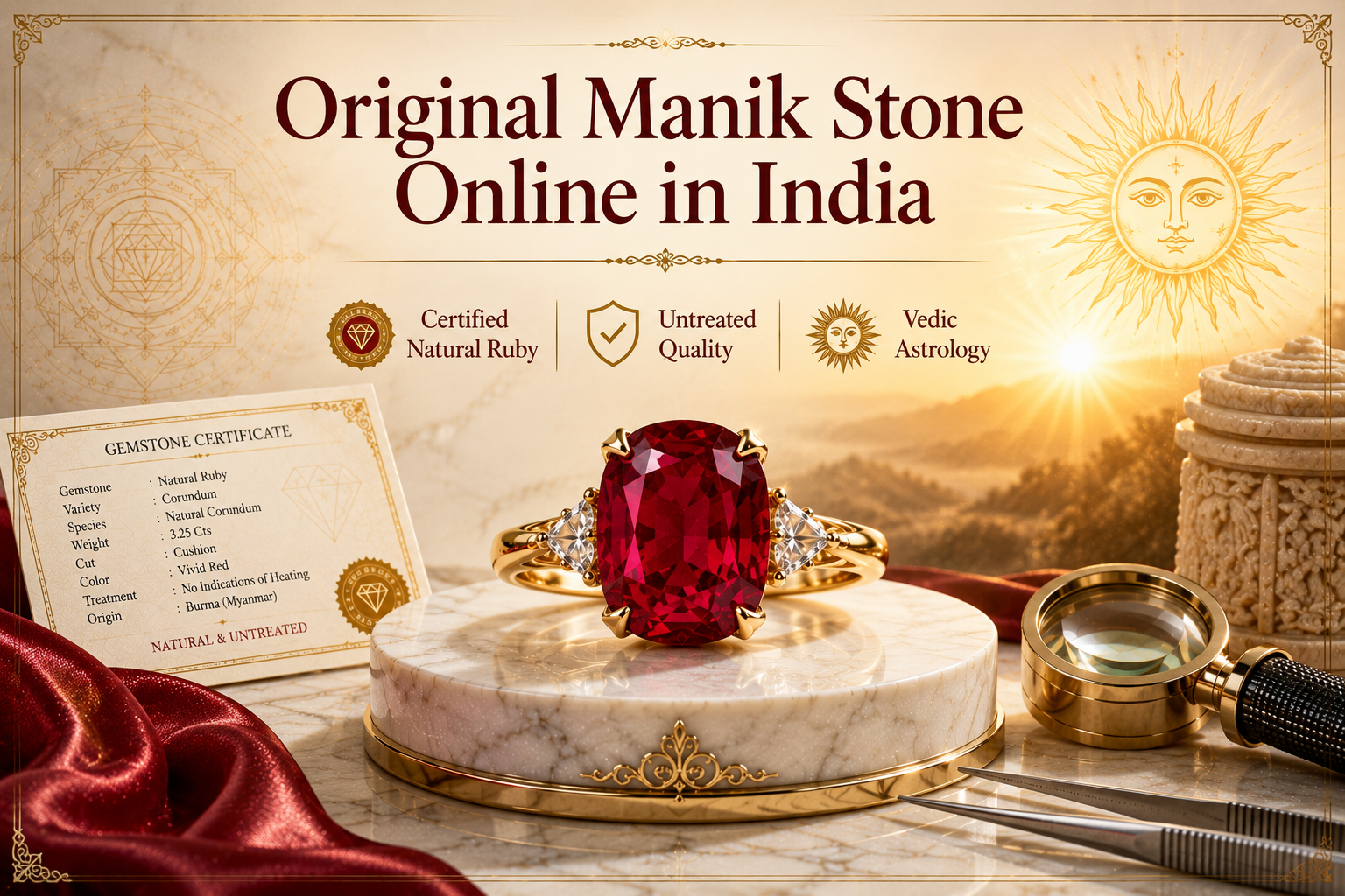 Original Manik Stone Online in India- How to Find Before You Buy