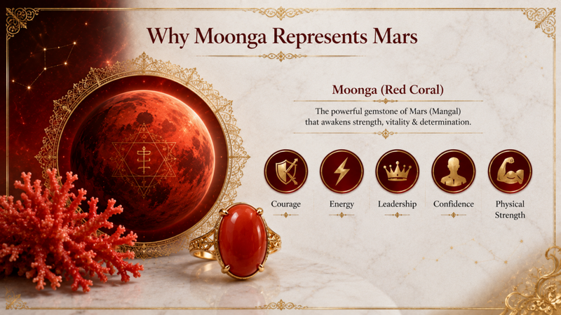 why moonga represents mars