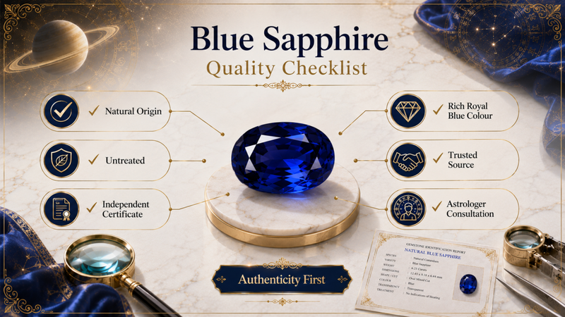 blue sapphire quality checklist